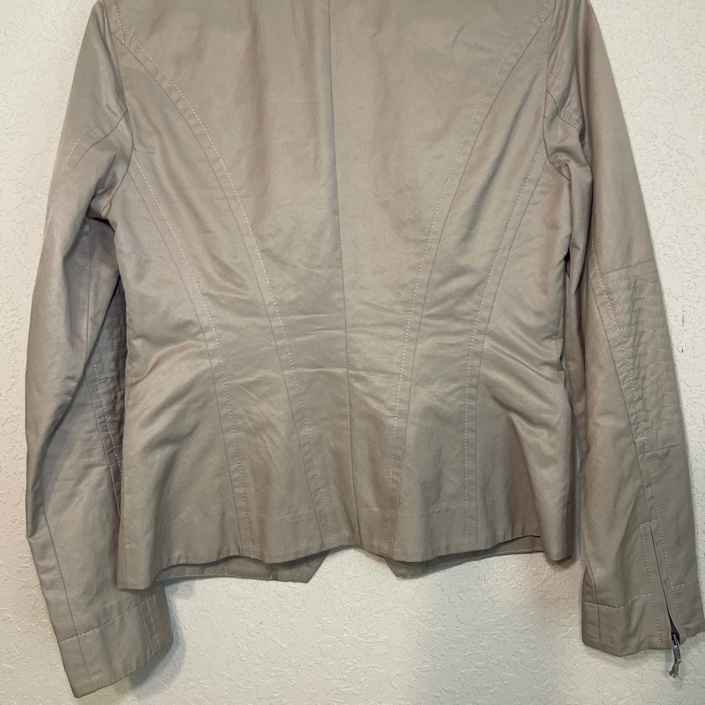 Banana Republic Tan Blazer Tailored Fit Peplum Design